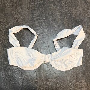 White Fox Boutique Cream Bikini Top